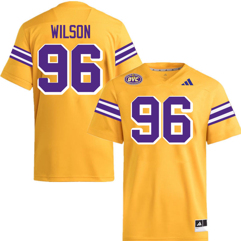 Tennessee Tech Golden Eagles #96 Gavin Wilson College Football Jerseys,Uniforms-Gold
